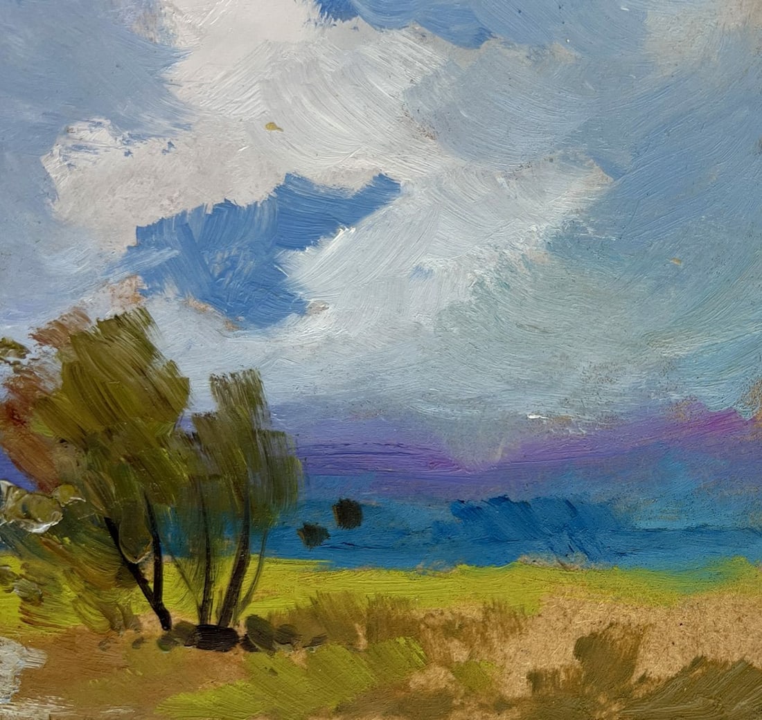 Oil painting Walking through a summer field Yuriy Suprunchuk - 4