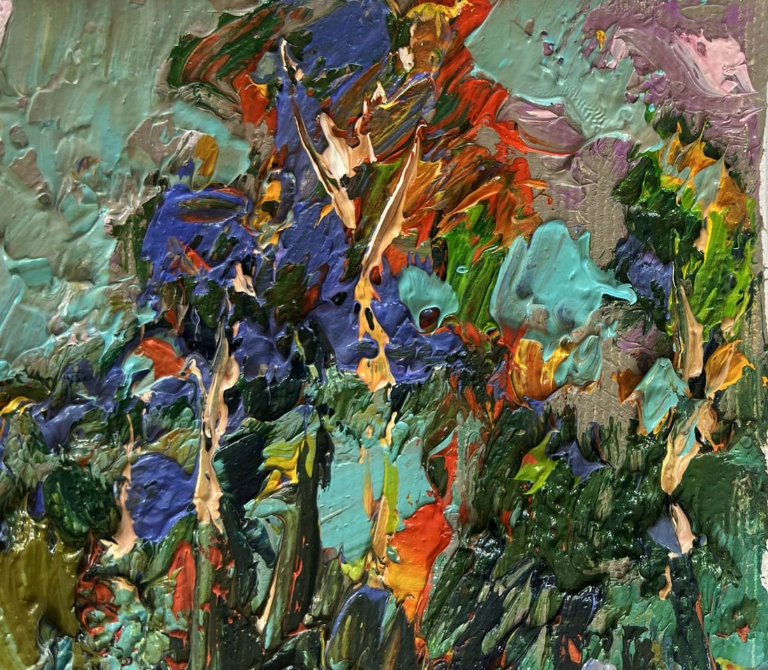 Oil painting Haystacks in the field Alex Kalenyuk - 5