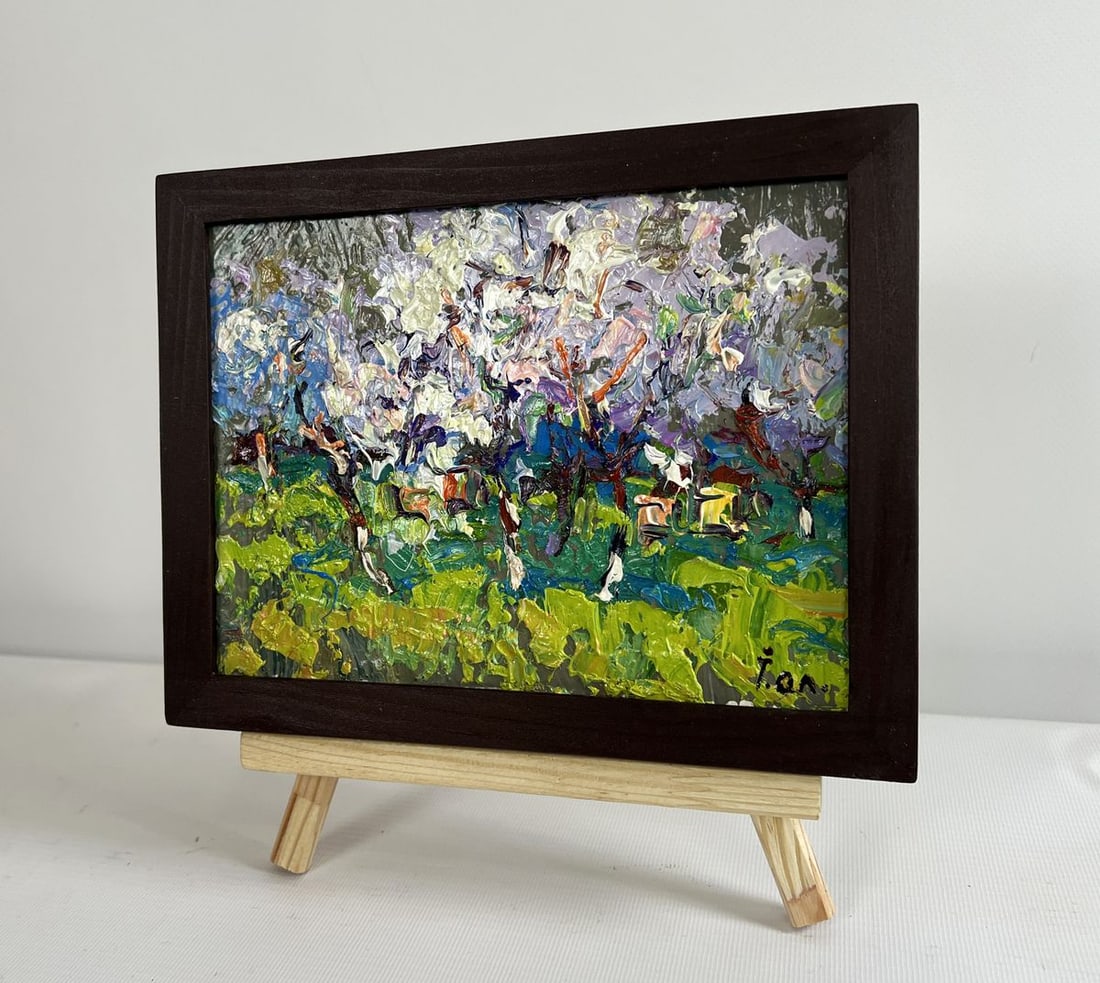 Oil painting The gardens are blooming Alex Kalenyuk - 2