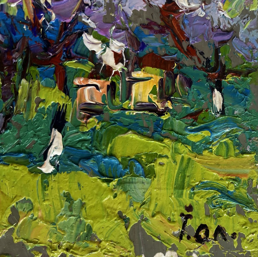 Oil painting The gardens are blooming Alex Kalenyuk - 7