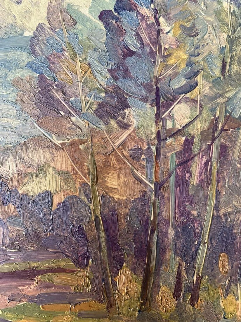 Oil painting Hot day in the forest Peter Tovpev - 6