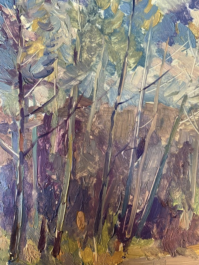 Oil painting Hot day in the forest Peter Tovpev - 8