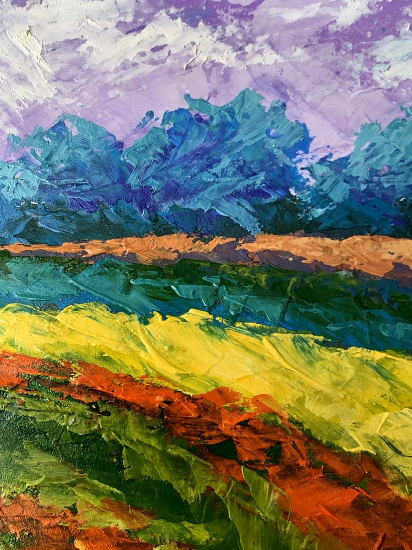 Oil painting Cloudy sunny day V. Zadorozhnya - 10