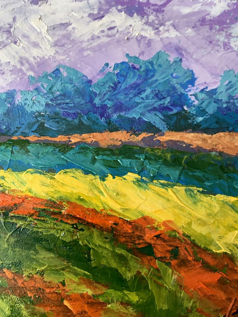 Oil painting Cloudy sunny day V. Zadorozhnya - 11