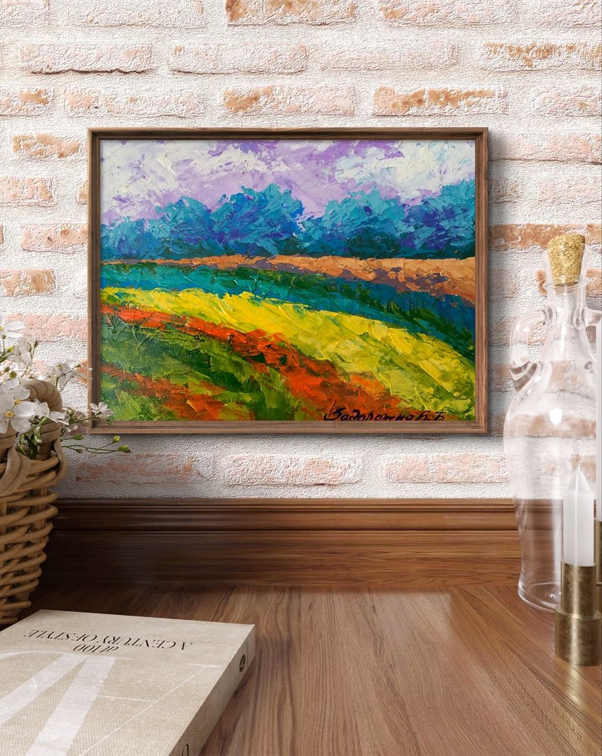 Oil painting Cloudy sunny day V. Zadorozhnya - 2