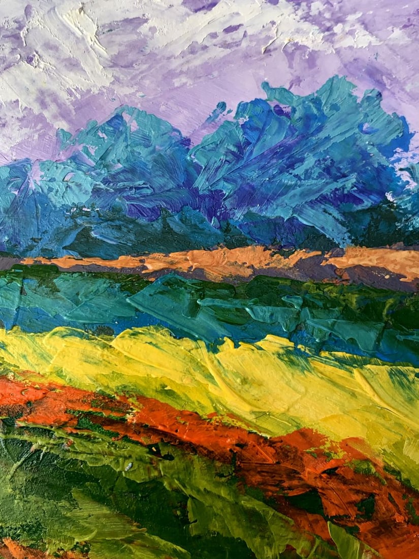 Oil painting Cloudy sunny day V. Zadorozhnya - 4