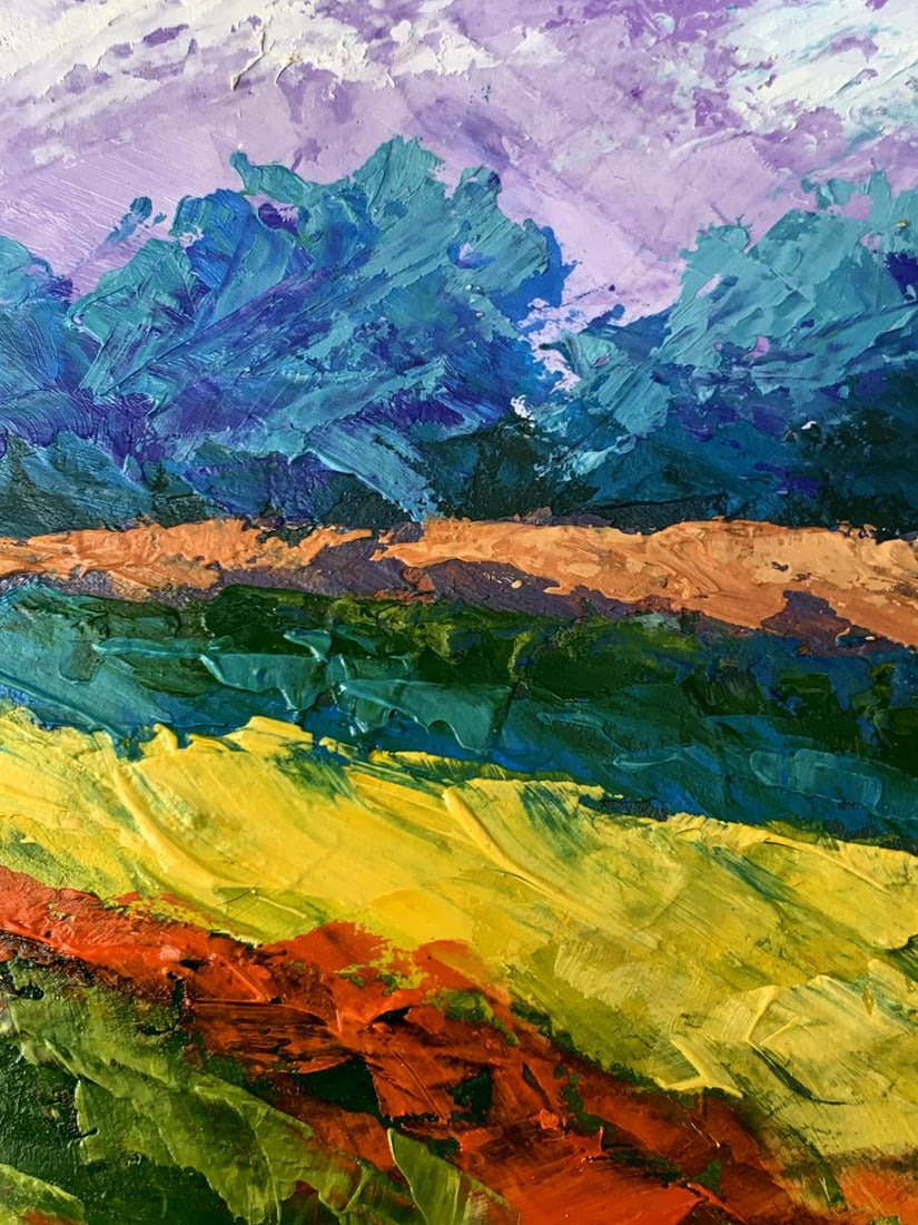 Oil painting Cloudy sunny day V. Zadorozhnya - 5