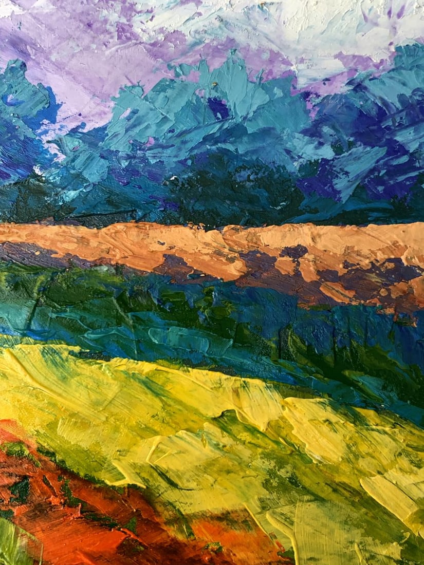 Oil painting Cloudy sunny day V. Zadorozhnya - 7