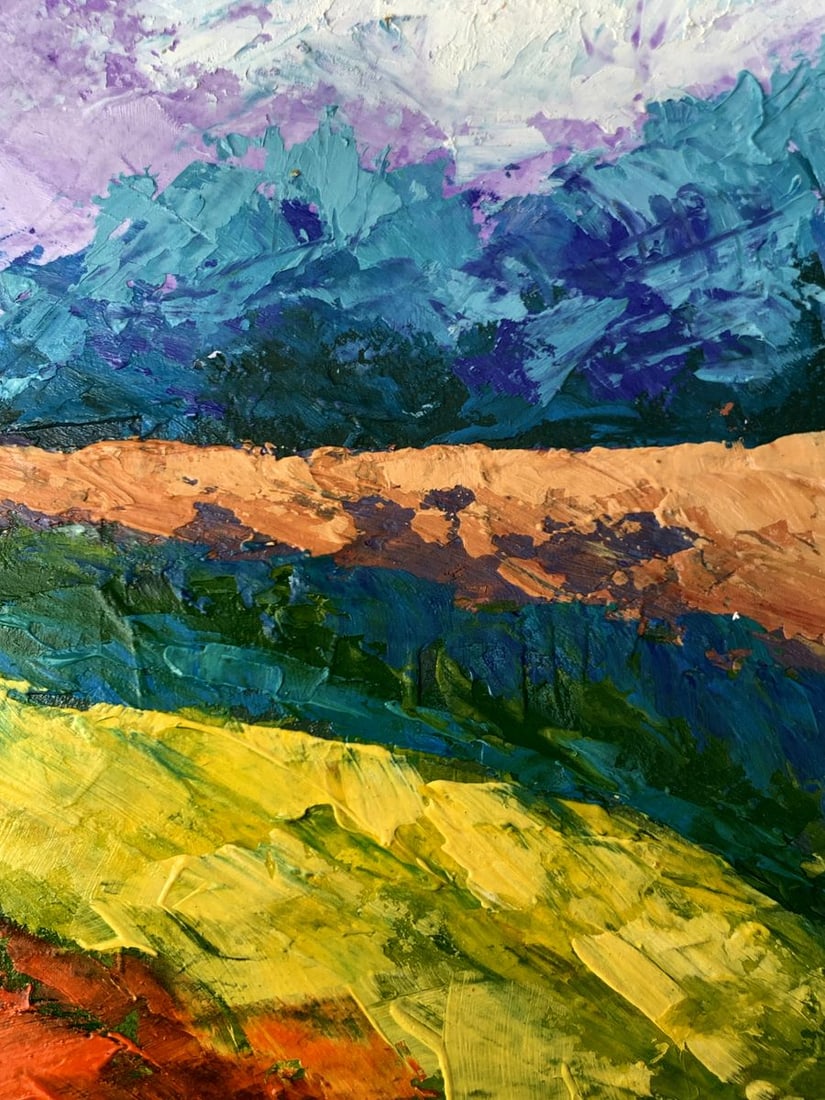 Oil painting Cloudy sunny day V. Zadorozhnya - 8