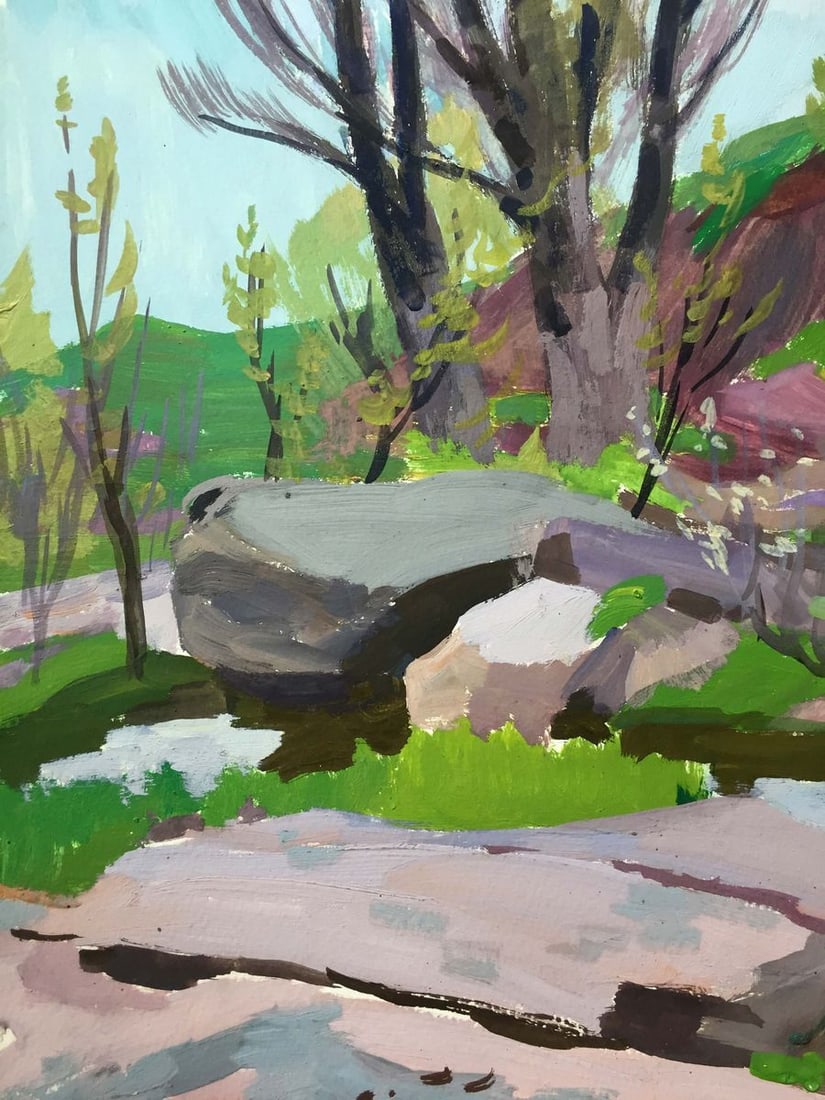 Gouache painting Natural landscape Chernikov Vladimir Mikhailovich - 5