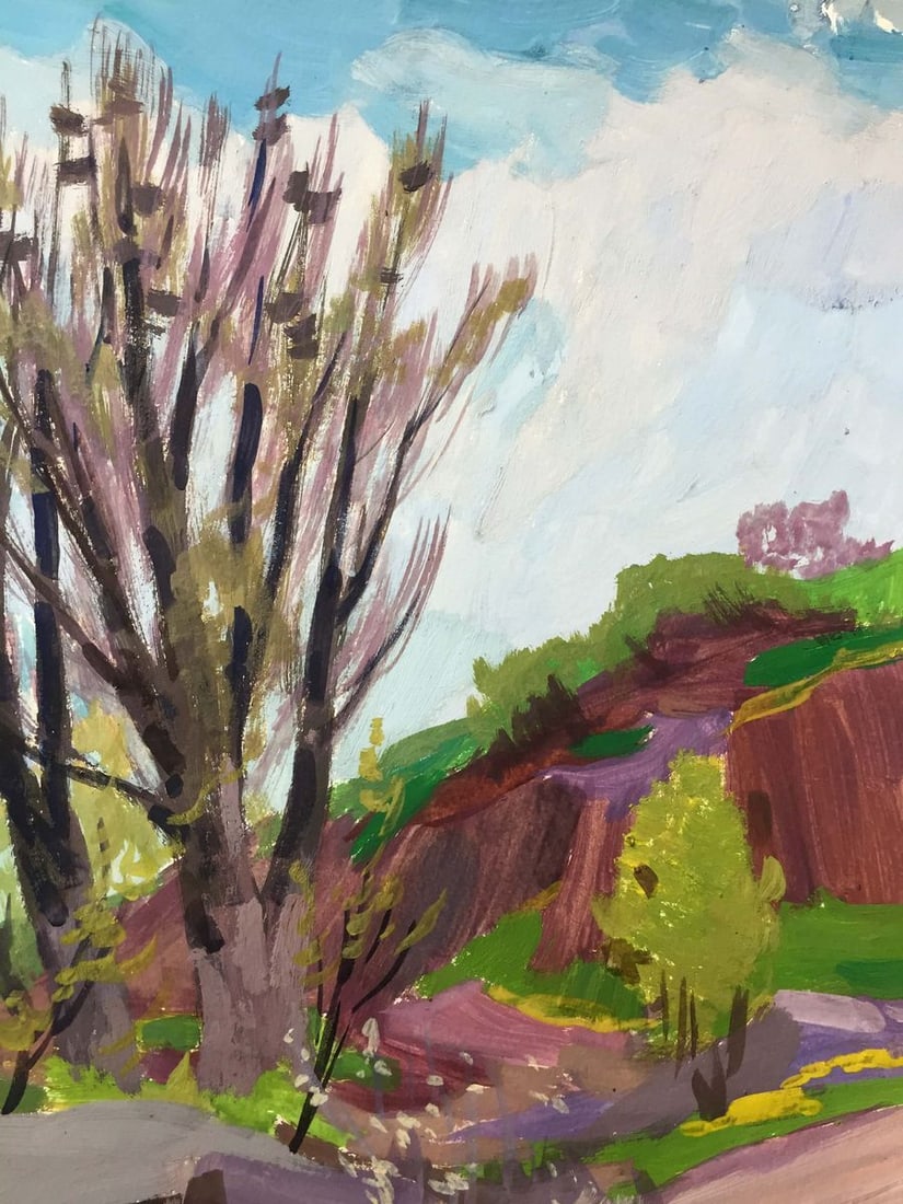 Gouache painting Natural landscape Chernikov Vladimir Mikhailovich - 6