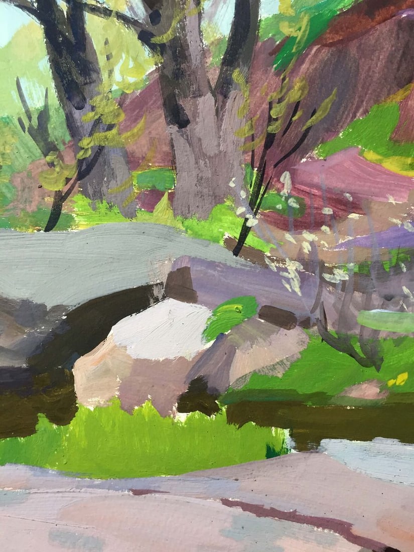 Gouache painting Natural landscape Chernikov Vladimir Mikhailovich - 8