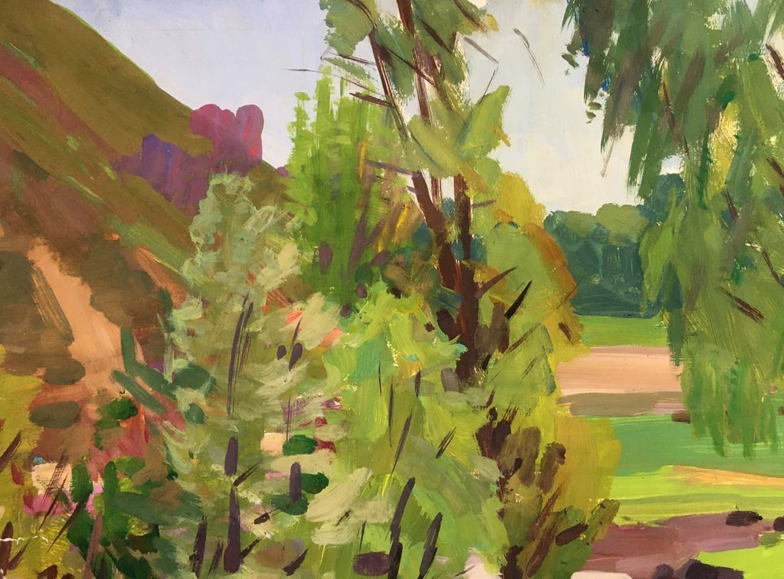 Gouache painting Natural landscape Chernikov Vladimir Mikhailovich - 5