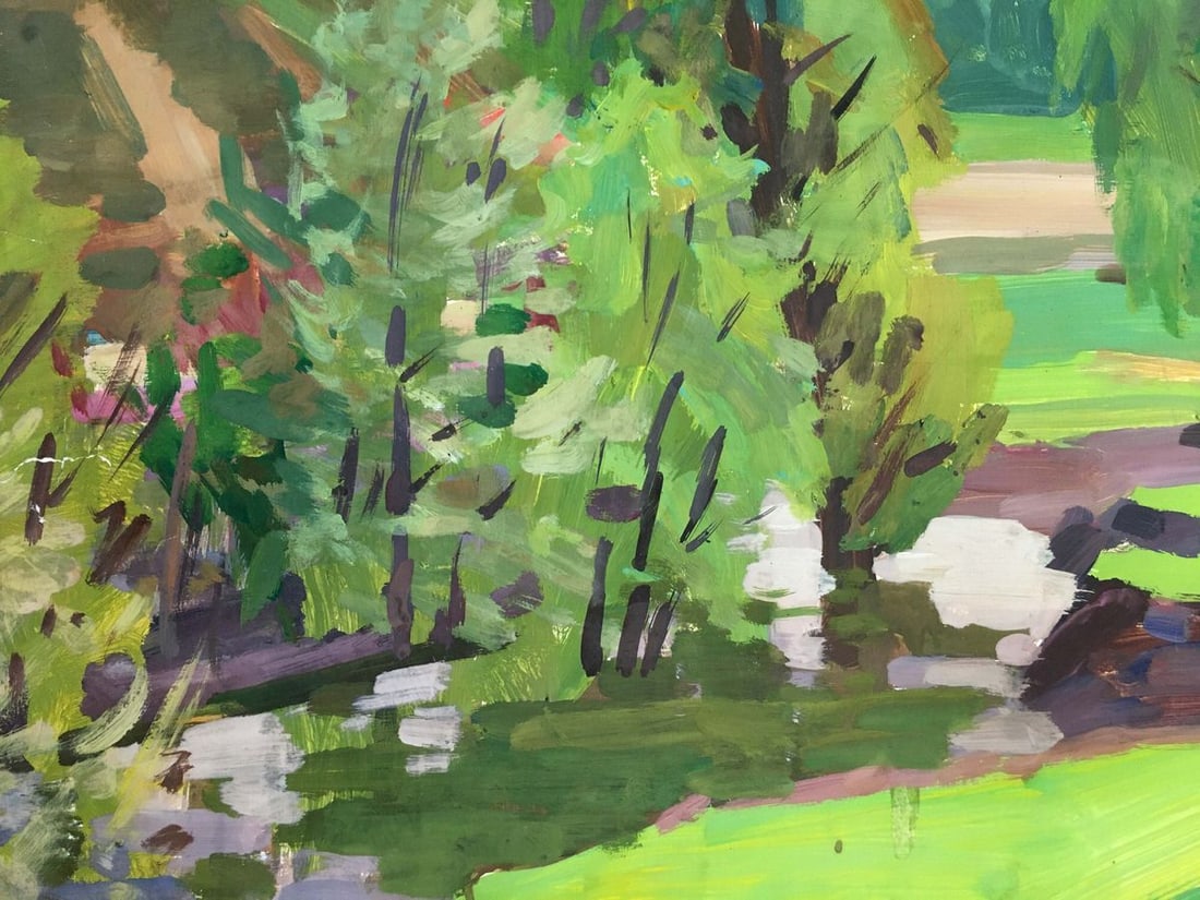 Gouache painting Natural landscape Chernikov Vladimir Mikhailovich - 6
