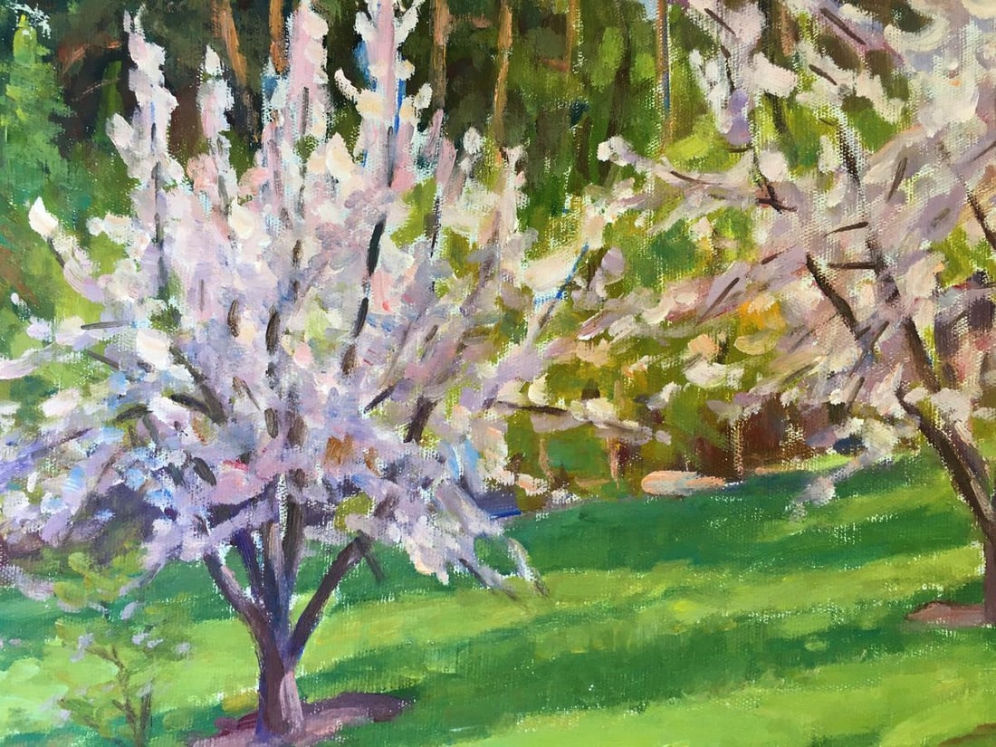 Oil painting Trees bloom Chernikov Vladimir Mikhailovich - 3