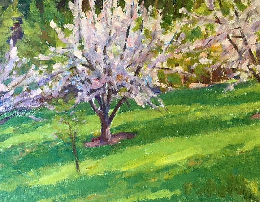 Oil painting Trees bloom Chernikov Vladimir Mikhailovich - 5