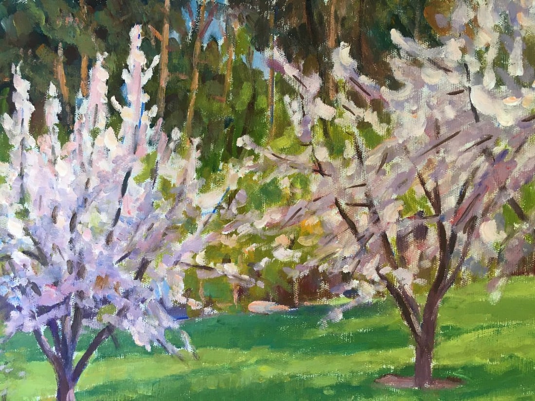 Oil painting Trees bloom Chernikov Vladimir Mikhailovich - 6