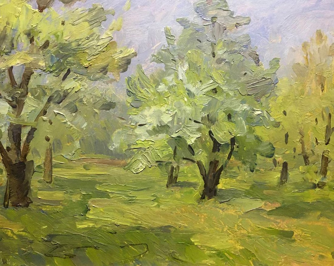 Oil painting Summer landscape Bloshenko Anatoly Mikhailovich: Title : Oil painting Summer landscape Bloshenko Anatoly Mikhailovich Description: No1051 *** ABOUT THIS PAINTING *** * TITLE: "Summer landscape" * ARTISTS: Bloshenko Anatoly Mikhailovich * SIZE: