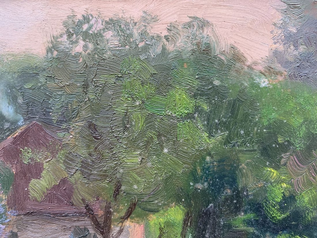 Oil painting Farmstead Ivan Kirillovych Tsyupka - 4