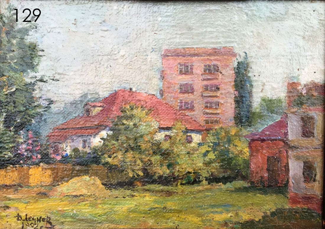 City oil painting Lednev Dmitry - 10