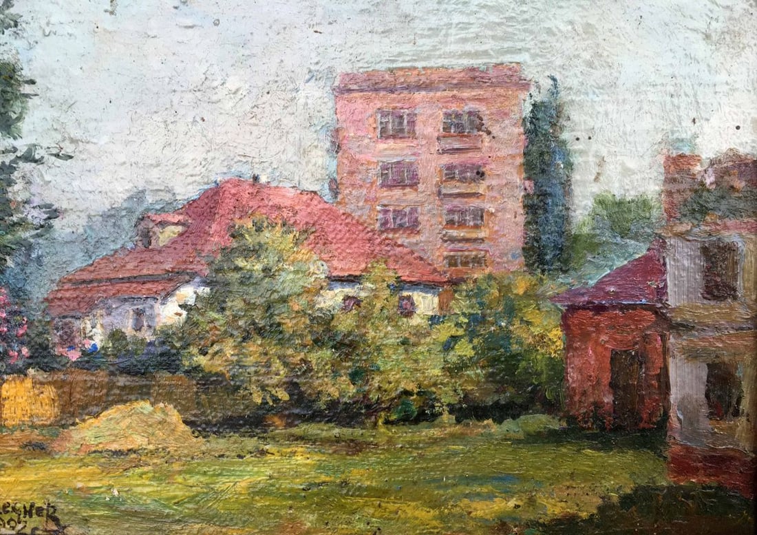 City oil painting Lednev Dmitry - 7