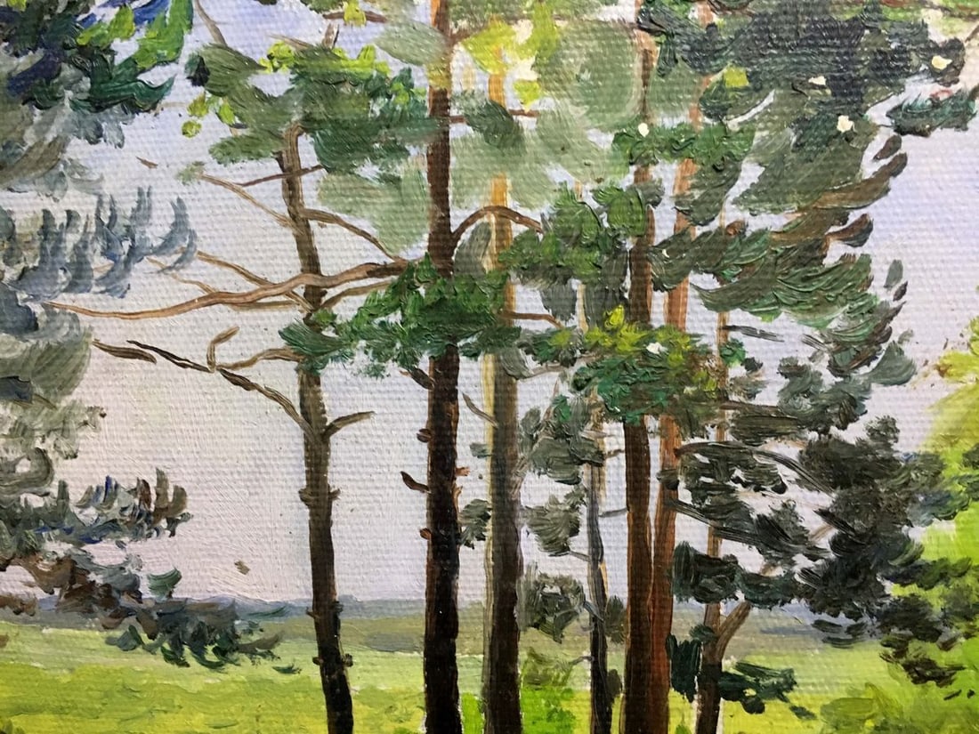 Summer nature oil painting - 8