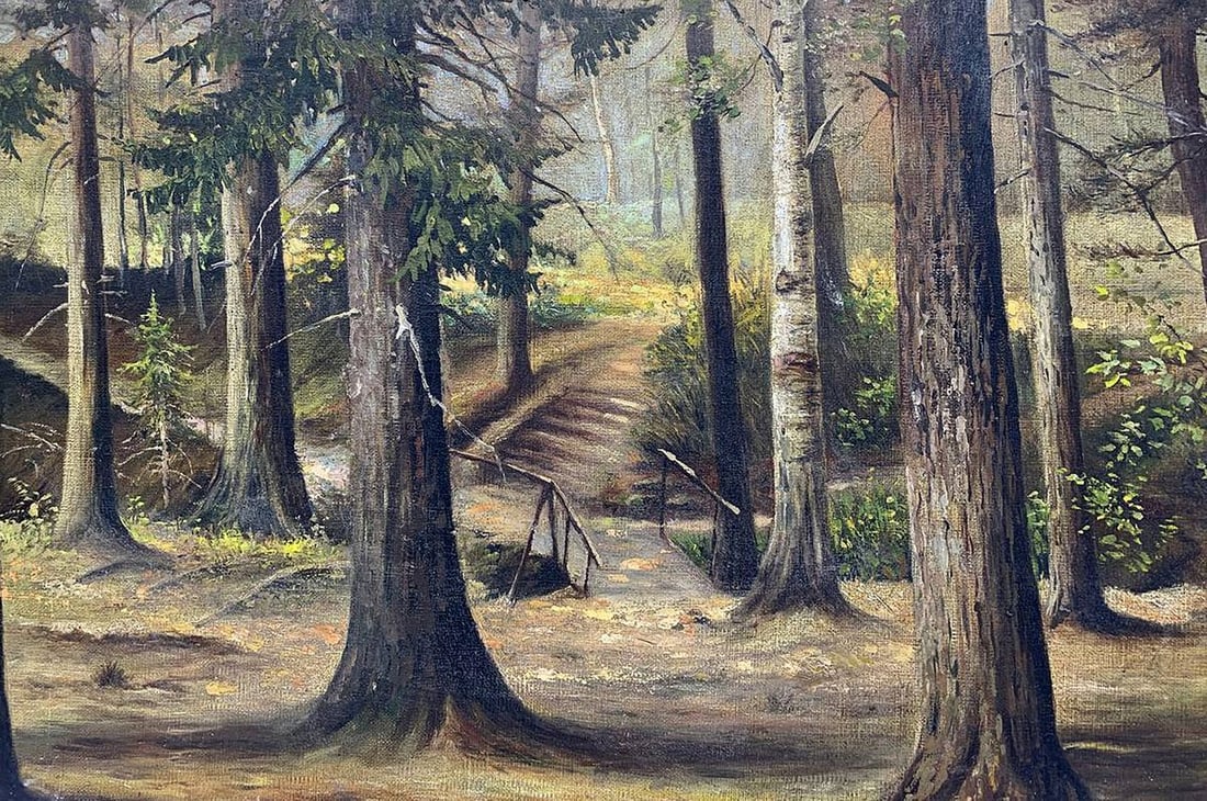 Oil painting Forest park Apollon Vasilievich Troitsky - 2