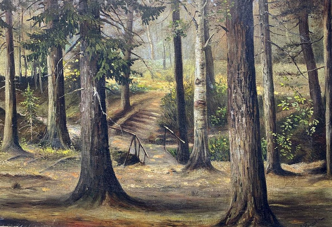 Oil painting Forest park Apollon Vasilievich Troitsky - 3