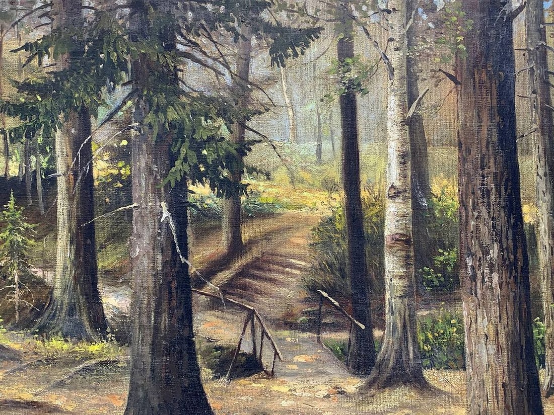 Oil painting Forest park Apollon Vasilievich Troitsky - 4