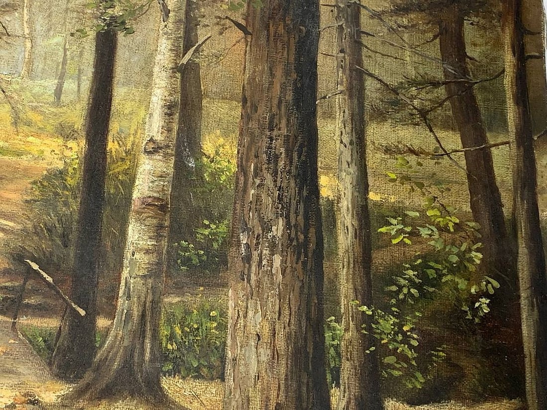 Oil painting Forest park Apollon Vasilievich Troitsky - 6