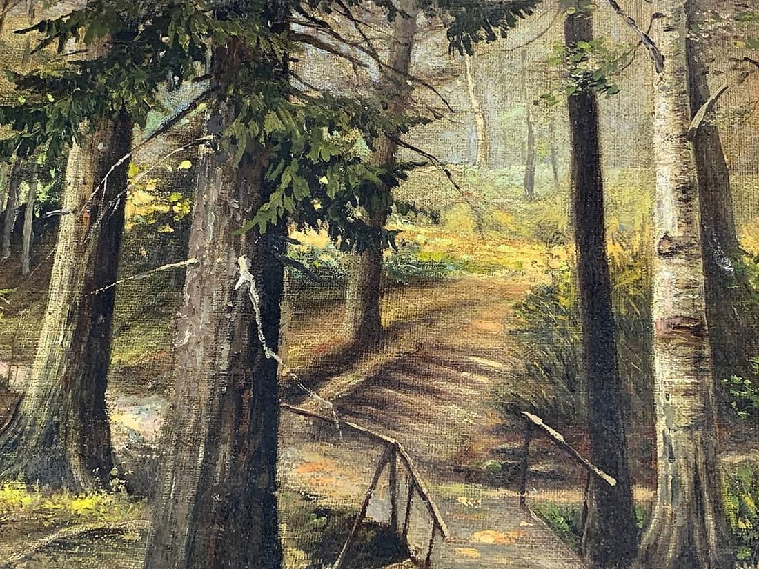Oil painting Forest park Apollon Vasilievich Troitsky - 7