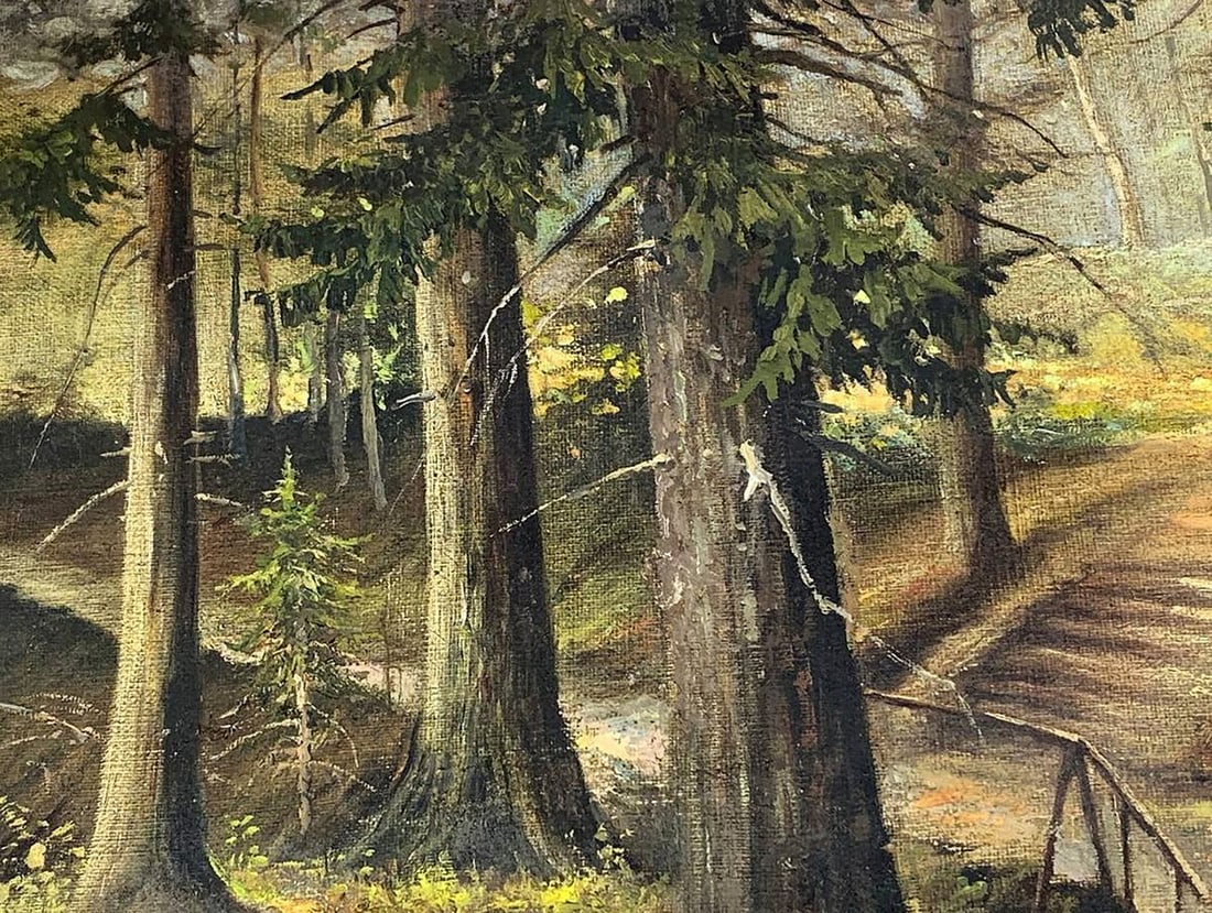 Oil painting Forest park Apollon Vasilievich Troitsky - 8