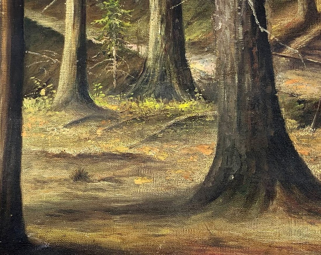 Oil painting Forest park Apollon Vasilievich Troitsky - 9