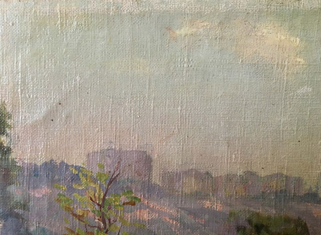 Oil painting Nevkrytyy Denis Nikiforovich Way home - 2