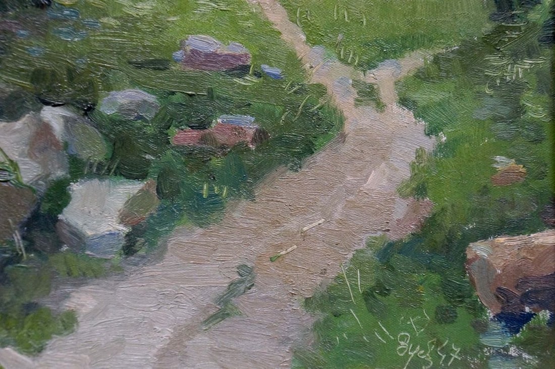 Oil painting Road to the forest Zuev Mikhail Ivanovich - 6
