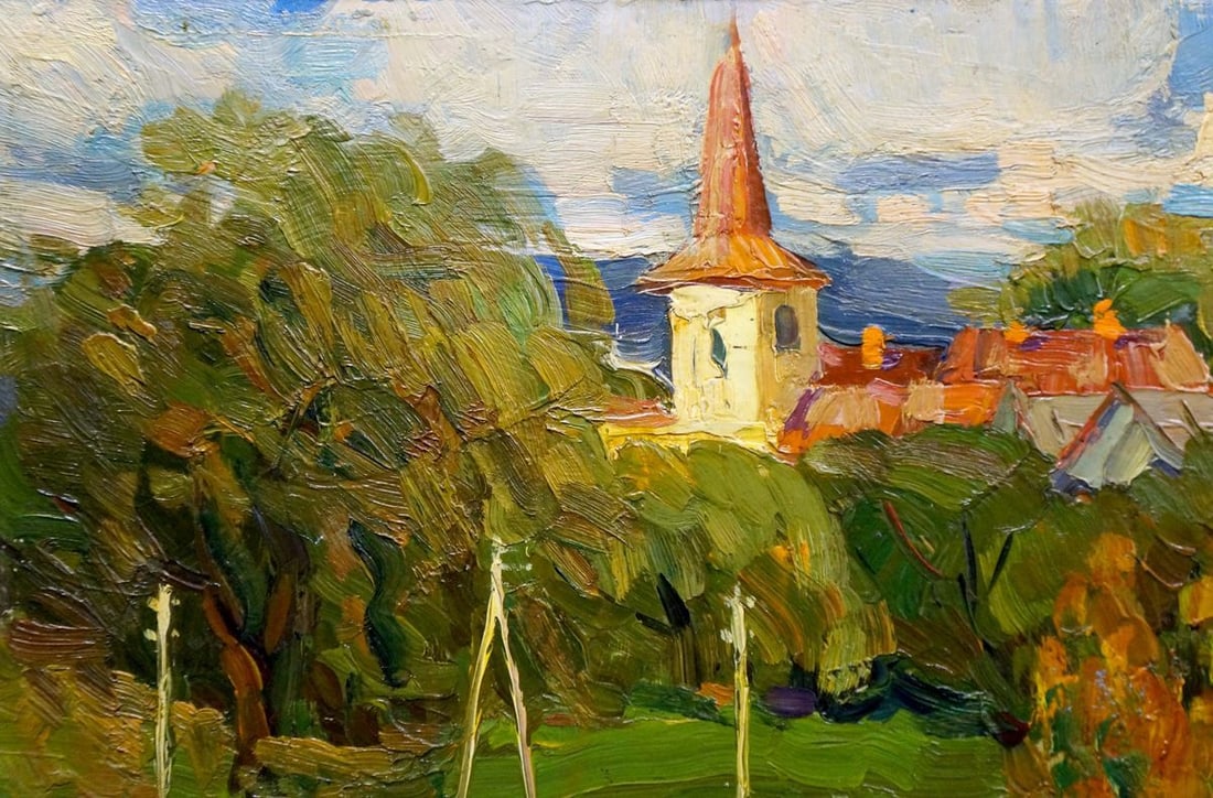 Oil painting By the evening Stremsky Alexander Ivanovich - 3