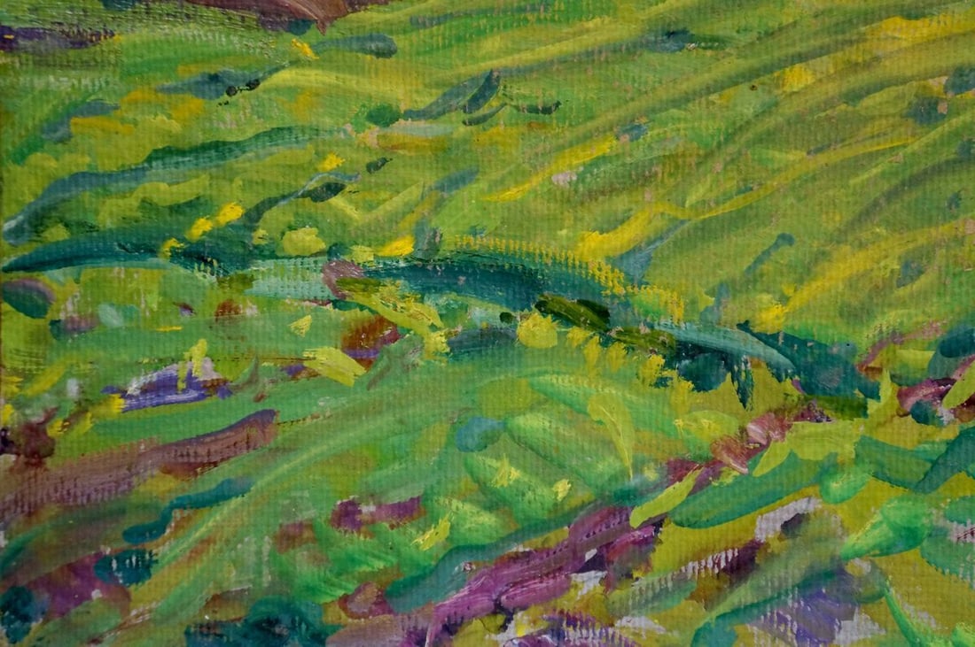 Oil painting The village of Mikhailovka Fomin Anatoly Nikiforovich - 2