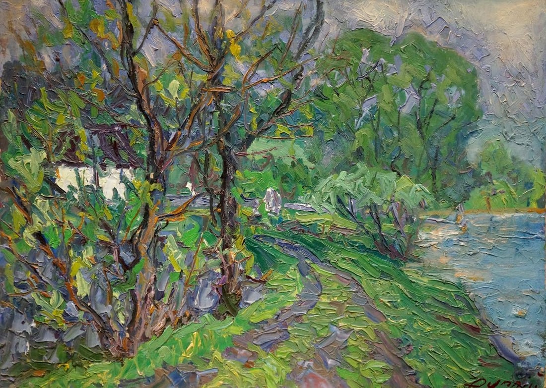 Oil painting Way home Dupliy Sergey Alexandrovich: Title : Oil painting Way home Dupliy Sergey Alexandrovich Description: NoVerns 222 *** ABOUT THIS PAINTING *** * TITLE: "Way home" * ARTISTS: Dupliy Sergey Alexandrovich * SIZE: 50x70 cm/'19.68x27.55 