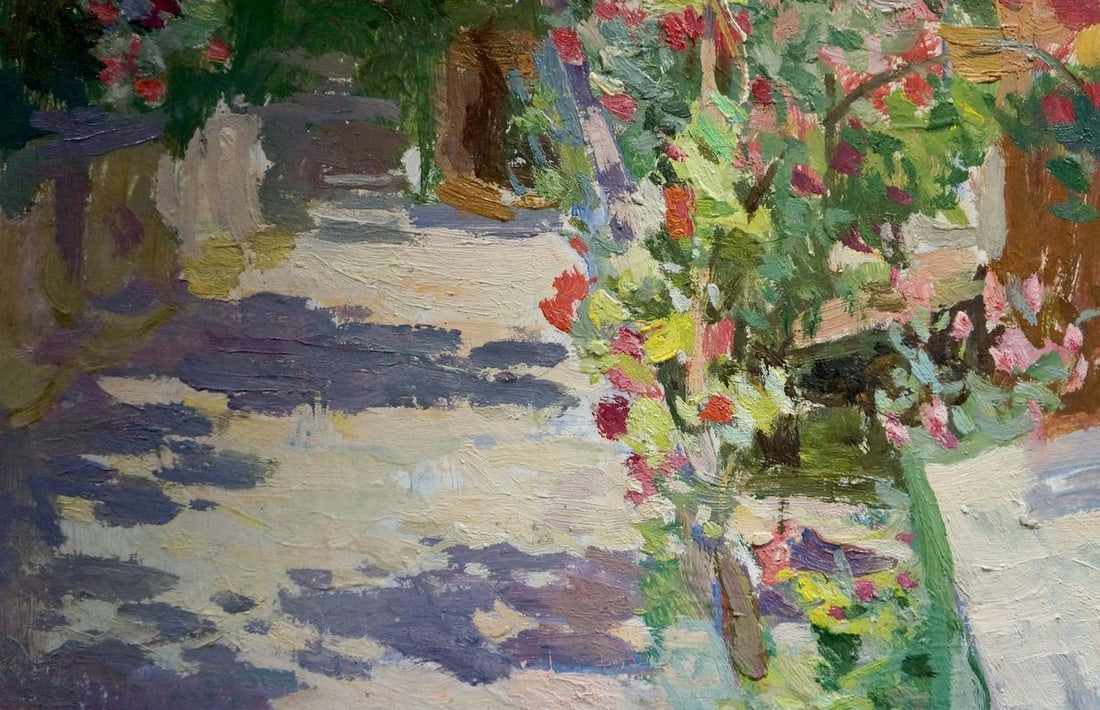 Oil painting Grows in the yard Zatsepina Zinaida Ilinichna - 2