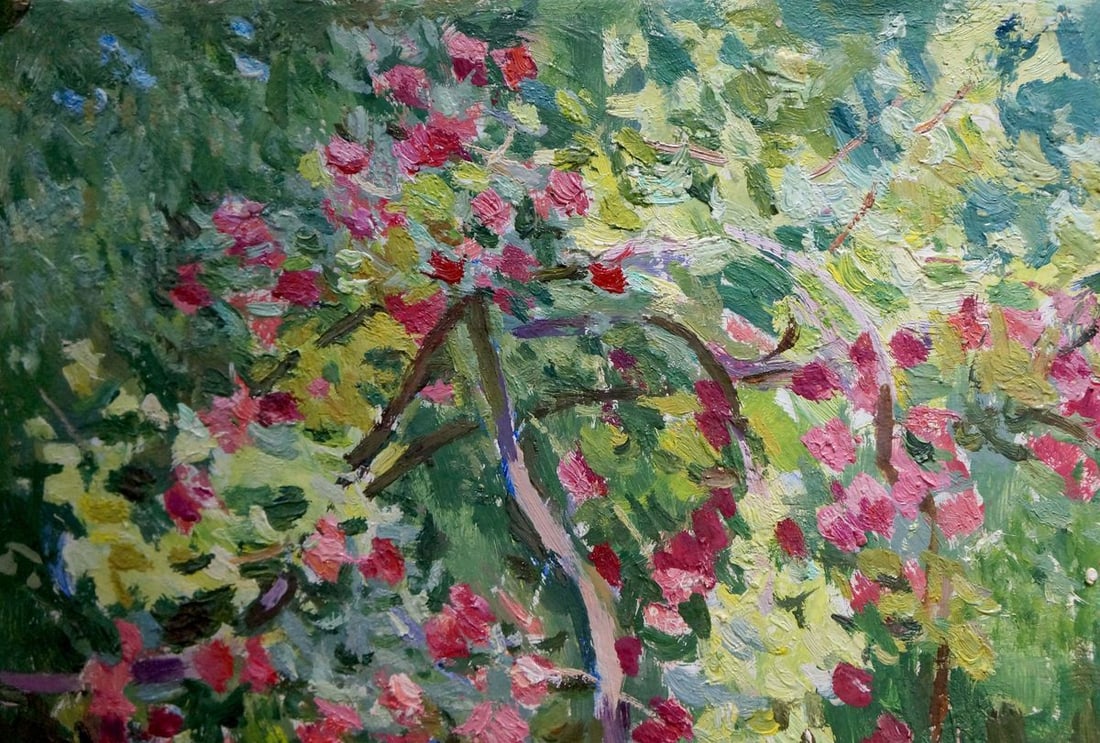 Oil painting Grows in the yard Zatsepina Zinaida Ilinichna - 3