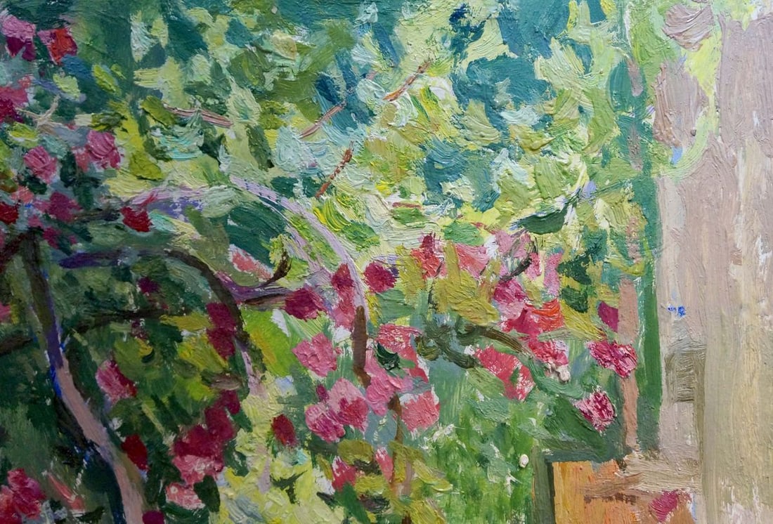 Oil painting Grows in the yard Zatsepina Zinaida Ilinichna - 4