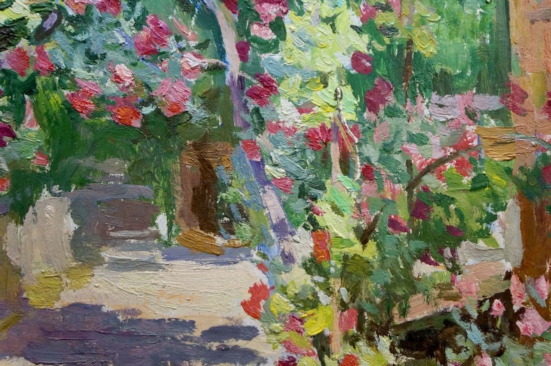 Oil painting Grows in the yard Zatsepina Zinaida Ilinichna - 6