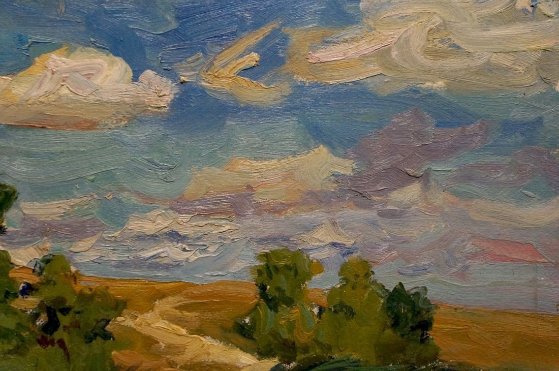Oil painting Landscape with a river Kolosovsky Georgy Sergeevich - 4