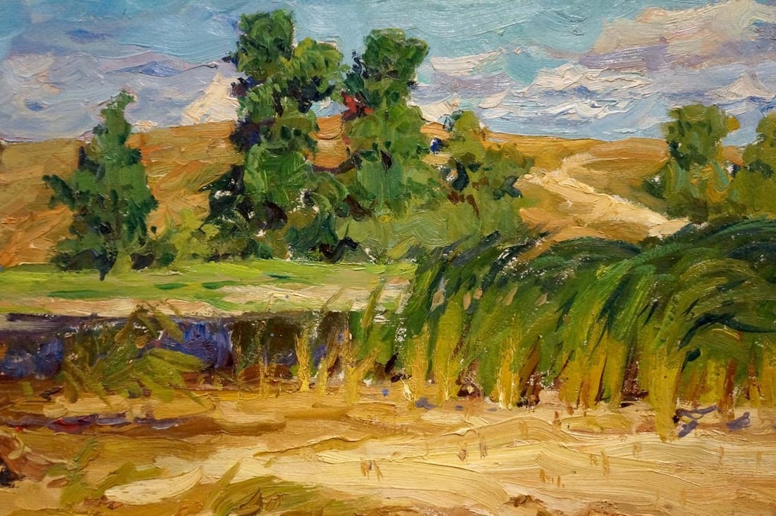 Oil painting Landscape with a river Kolosovsky Georgy Sergeevich - 6