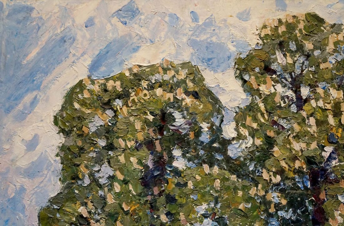 Oil painting Tree blossoms Konovalov Yuri Alexandrovich - 3