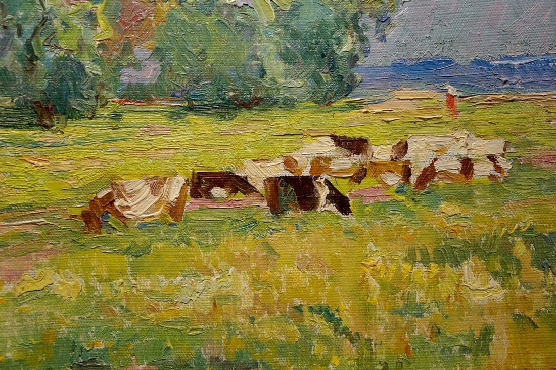 Oil painting Cows on the lawn Sevastyanov Viktor Grigorievich - 6