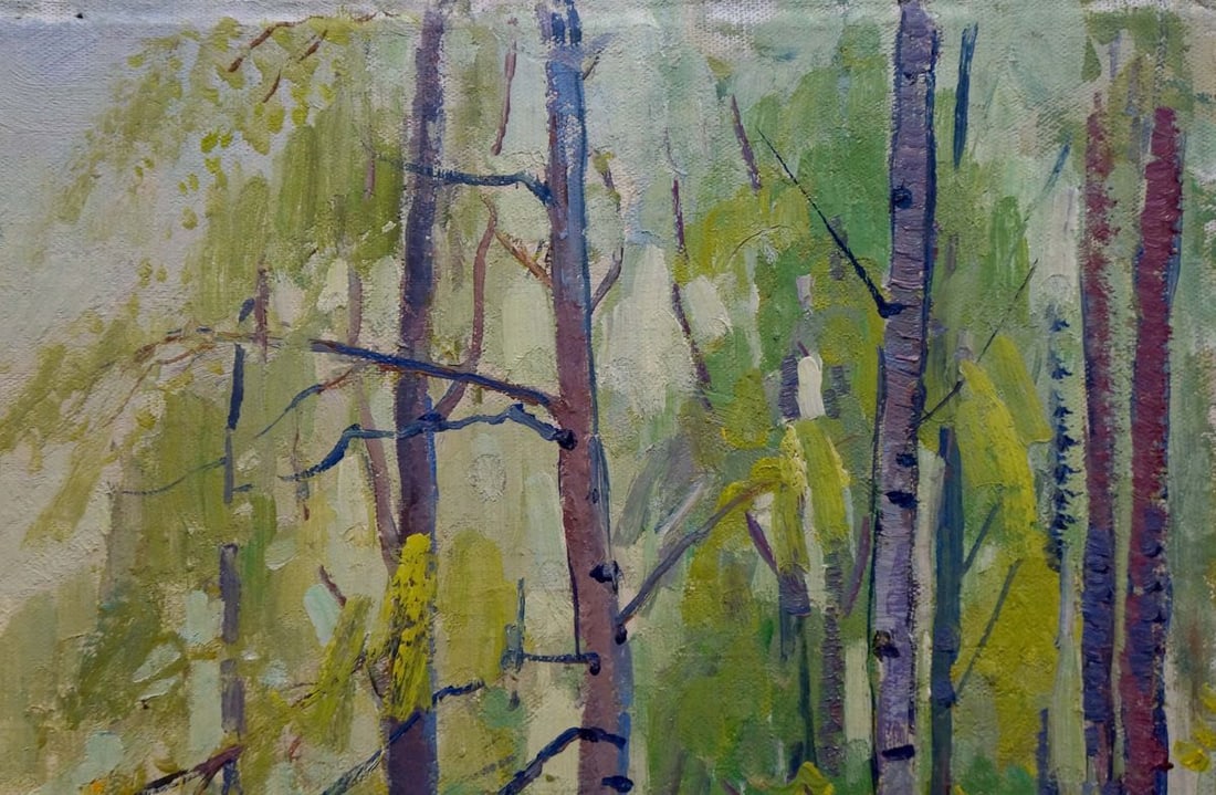 Oil painting Birch thicket Shepetovsky Vitaly Yakovlevich - 4