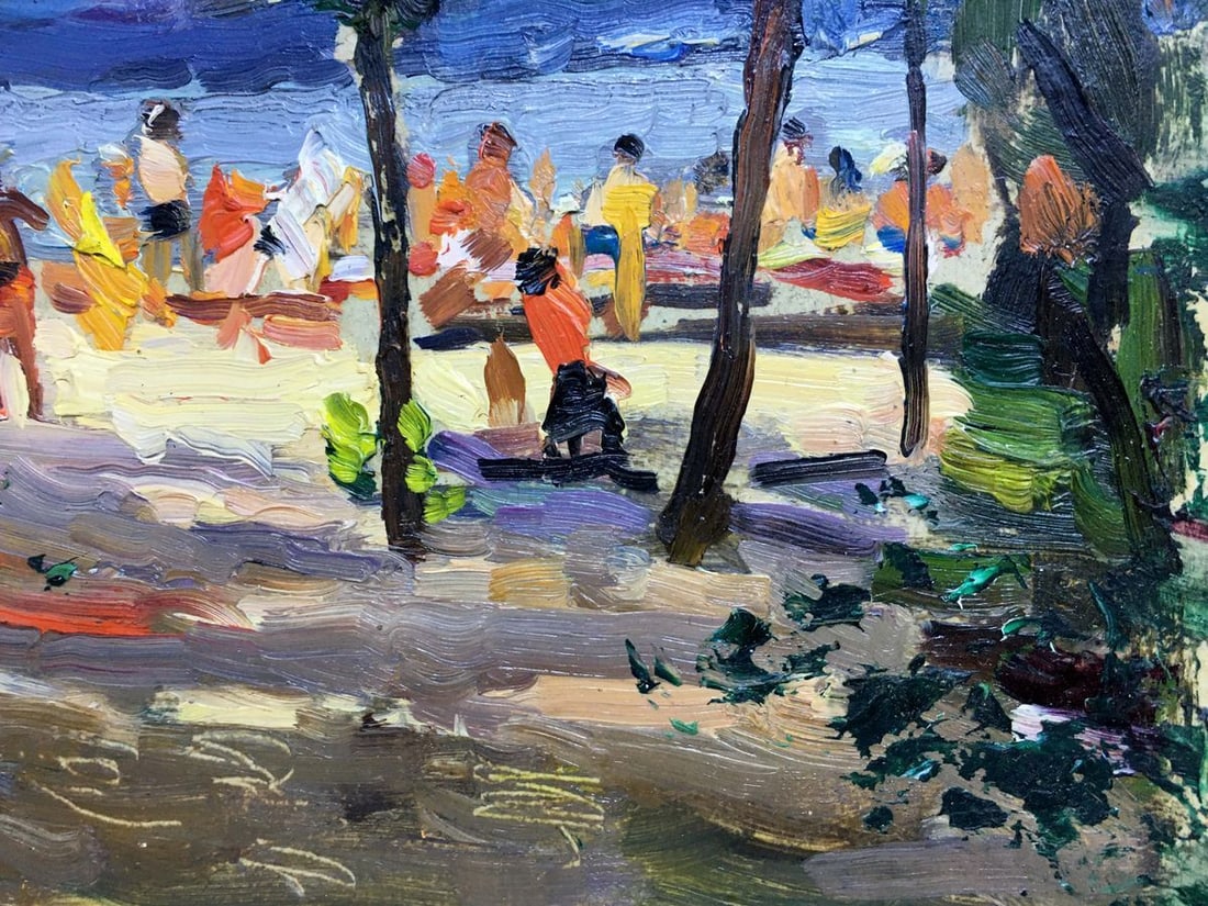 Oil painting People sunbathe Popov I. A. - 4
