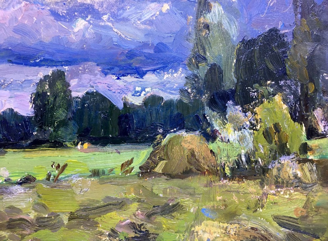 Oil painting Before the rain Popov I. A. - 3