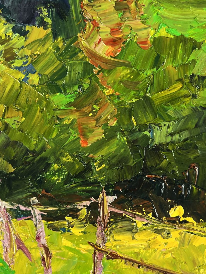 Oil painting A road along a summer forest Boris Serdyuk - 9